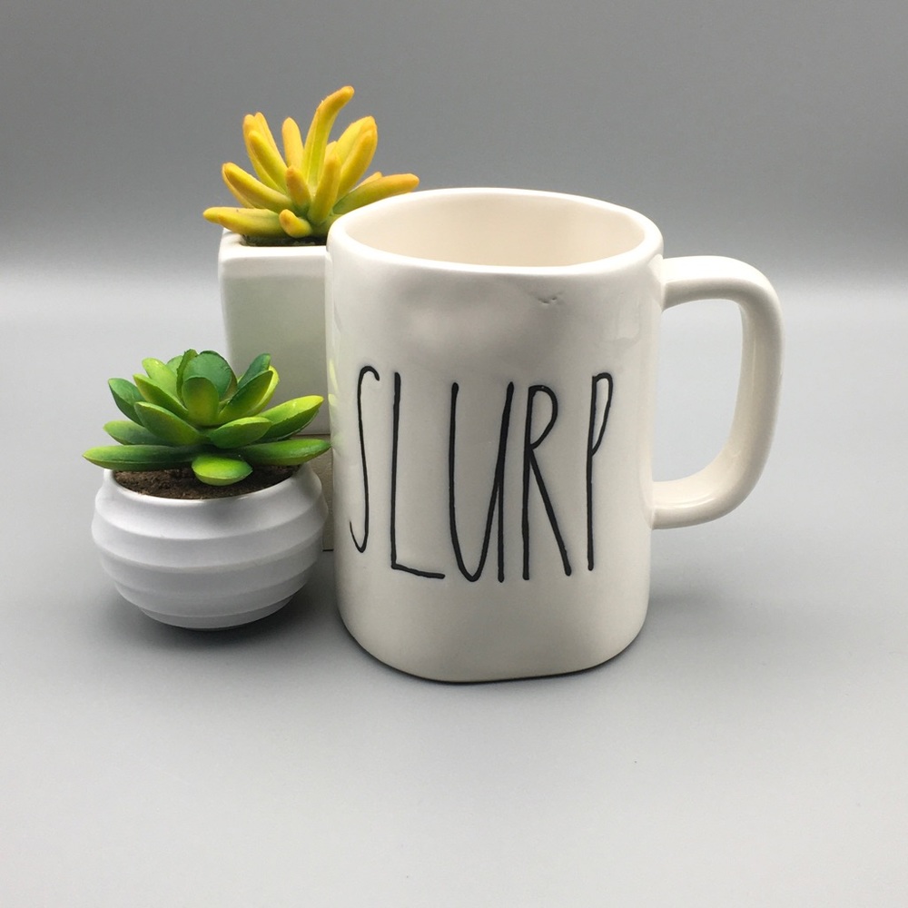 Brand new Rae Dunn "SLURP" coffee mug Pre 2018